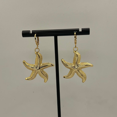 Gold Starfish Earrings