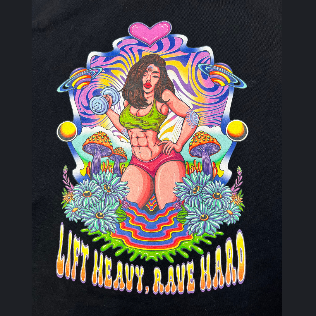 Lift Heavy Rave Hard T Shirt
