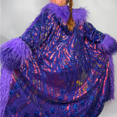 Champagne Luxe Sequin Coat