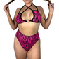 Pink Electric Zebra High Waisted Bottoms