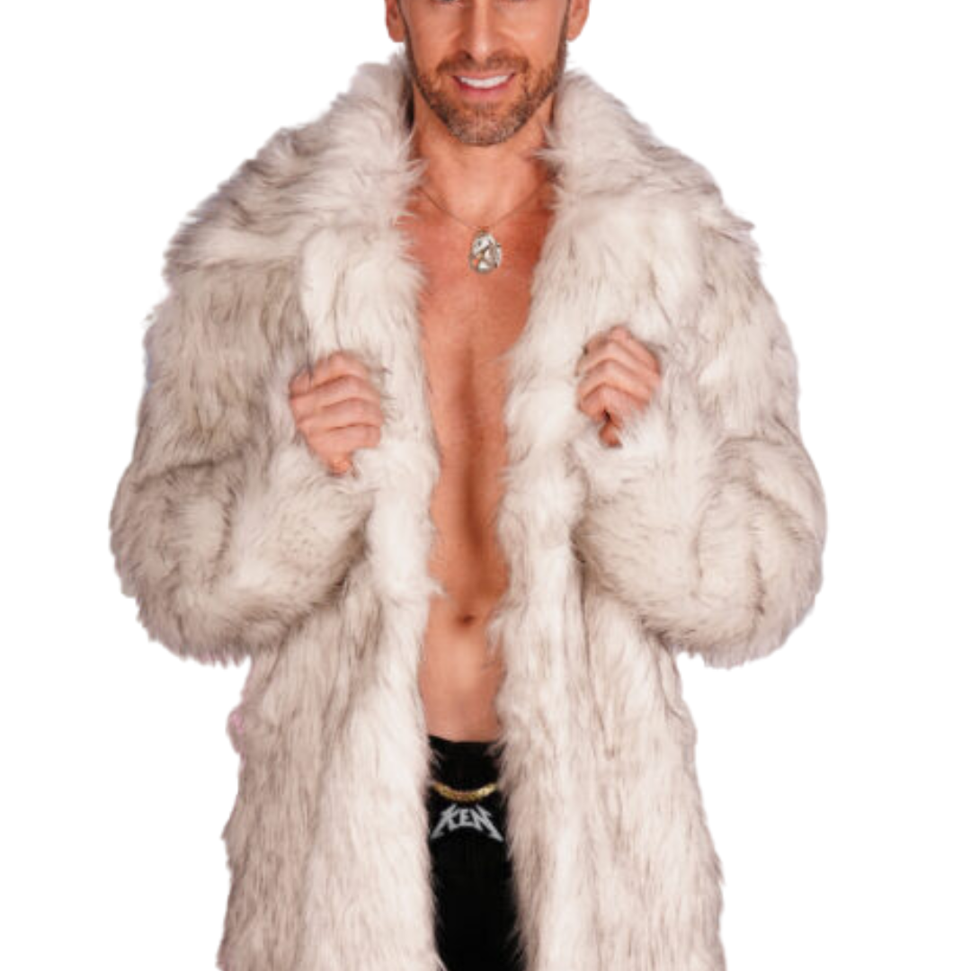 Wolf Faux Fur Coat
