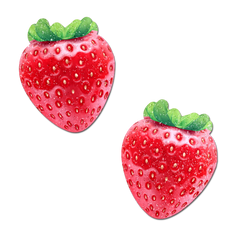 Strawberry: Sparkly Red & Juicy Berry Nipple Pasties by Pastease®