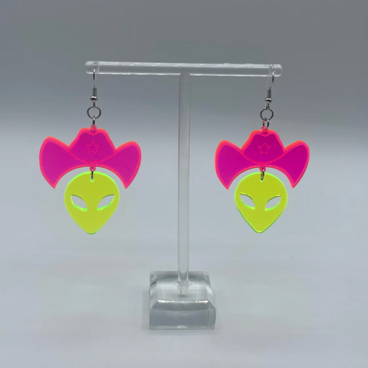 Space Cowgirl Earrings - Sick Beets Merch