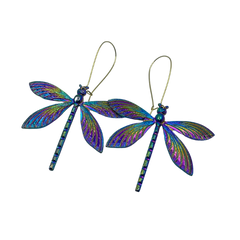 Psychedelic Dragonfly Earrings