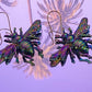 Psychedelic Bee Earrings